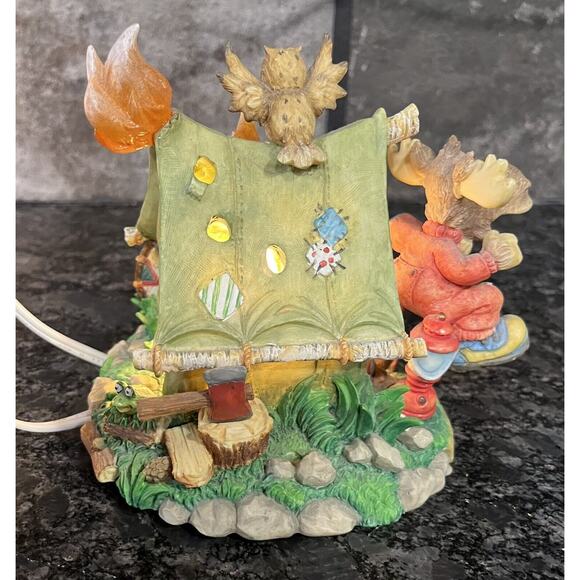 Enesco Moose Creek Crossing “Time to Vam-Moose” 1996 Nightlight #260746 - Picture 4 of 13